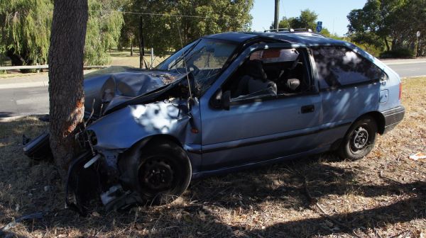 Car crash, Karrinyup Road Stirling