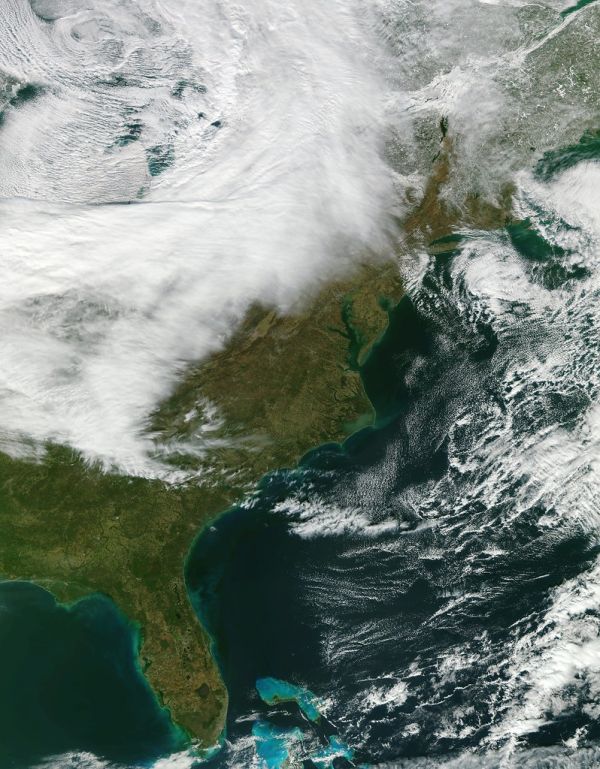 True-Color Image of Southeastern United States from NASA's Newest Earth Observing Satellite Suomi NPP