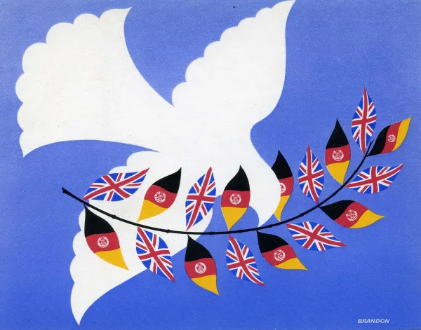 Greeting Card, Britain-GDR Friendship Society 1980s