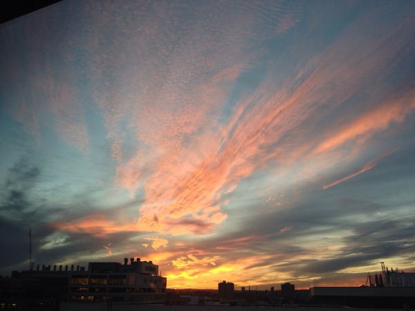 Sunset over Kendall Sq.