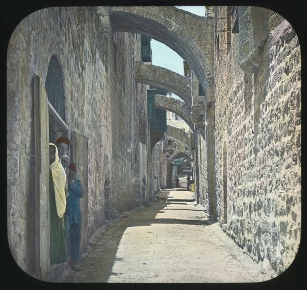 'Via Dolorosa, looking West, Jerusalem'