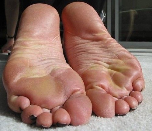 ... hohe Schuhe getragen ....