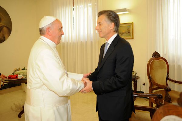 Mauricio Macri fue recibido por el Papa Francisco