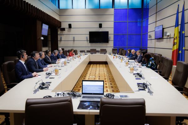 30.01.2024 Întrevederea Președintelui Parlamentului R. Moldova, Igor Grosu, cu membrii delegației Grupului pentru relați