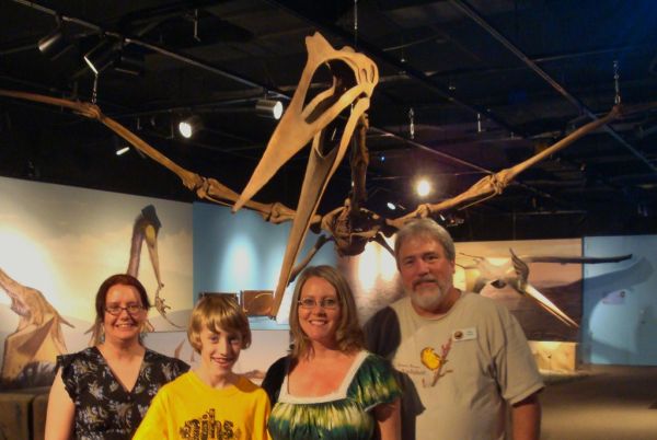 Volunteer Eileen Kane, Ryan Kittle, Susan Kittle & Mike Evans tend the Desert Rivers Audubon table at the Arizona Museum