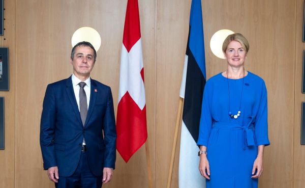 Eesti välisminister Eva-Maria Liimetsa ja Šveitsi välisminister Ignazio Cassisi kohtumine 06.07.2021