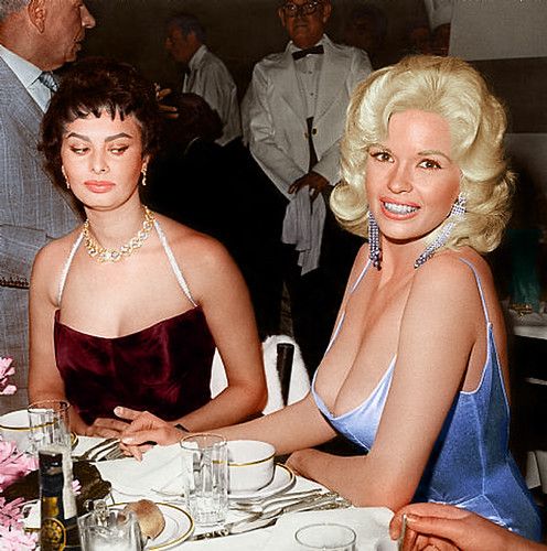 Sophia Loren and Jayne Mansfield
