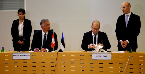 Välisminister Urmas Paet kohtus 25. augustil Šveitsi presidendi ja välisministri Didier Burkhalteriga