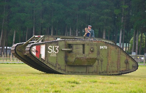 World War 1 tank, Masterton, New Zealand, April 2009