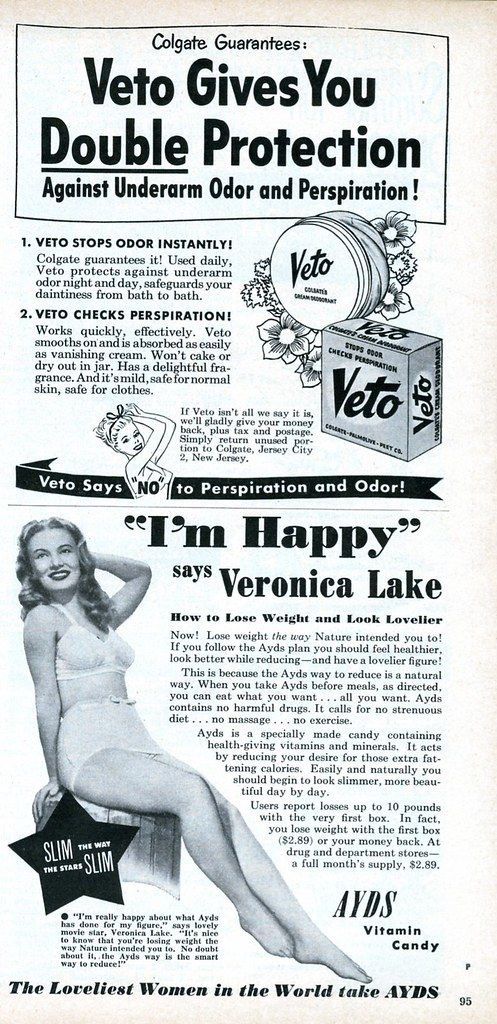Colgate Veto deodorant / AYDS Vitamin Candy