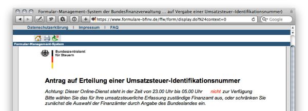 Internet mit Öffnungszeiten