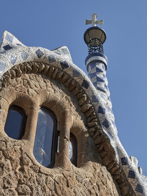 Pabellón de administración, Parque Güell, Barcelona, España