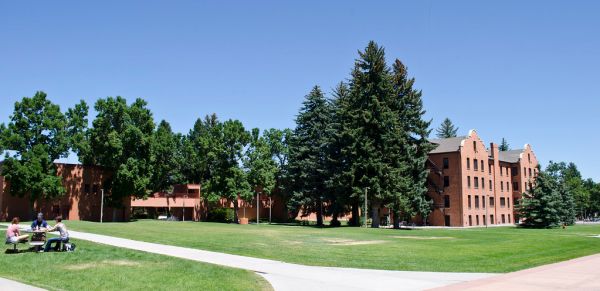 looking NE at Wilson Hall and Hamilton Hall - Montana State University - 2013-07-09
