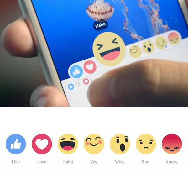 Eccole! Da oggi su Facebook sono disponibili le tanto attese #reactions: ad ogni stato d'animo il suo pulsante. Siete pr