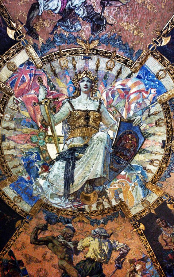 State Capitol of New York ~ Albany New York ~ Governors Reception Room ~ Ceiling