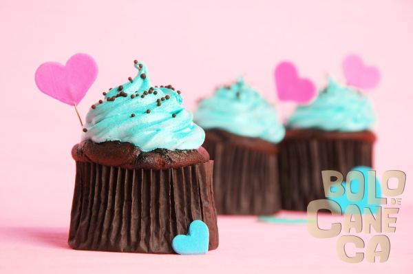 Cupcake Tifanny Coração