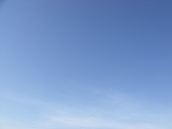 Perfect clear blue sky over Wood Dalling in Norfolk