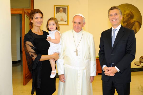 Mauricio Macri fue recibido por el Papa Francisco