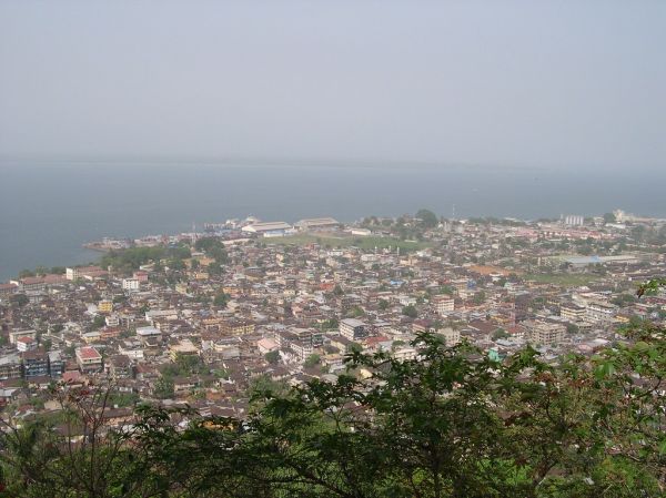 Freetown from Fourah Bay College