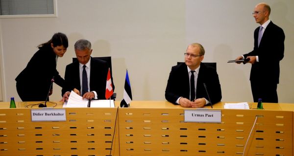 Välisminister Urmas Paet kohtus 25. augustil Šveitsi presidendi ja välisministri Didier Burkhalteriga