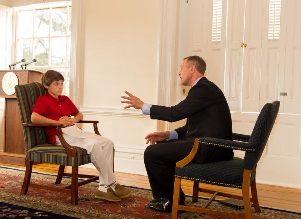 Governor is Interviewed by Gus Prager