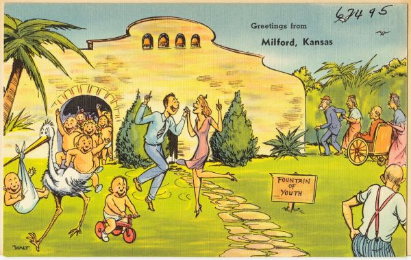 Greetings from Milford, Kansas