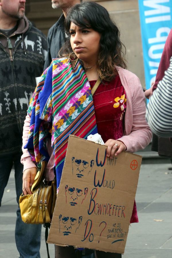 What would Bonhoffer do? - Refugee Action protest 27 July 2013 Melbourne