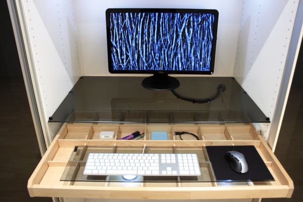 Basement Office - Keyboard Tray