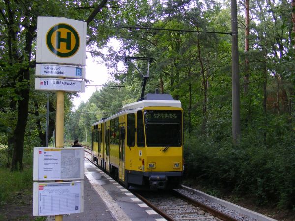 Linie 61 Endhaltestelle, Berlin Rahnsdorf Waldschänke
