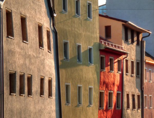 Window flat. River view. Regensburg