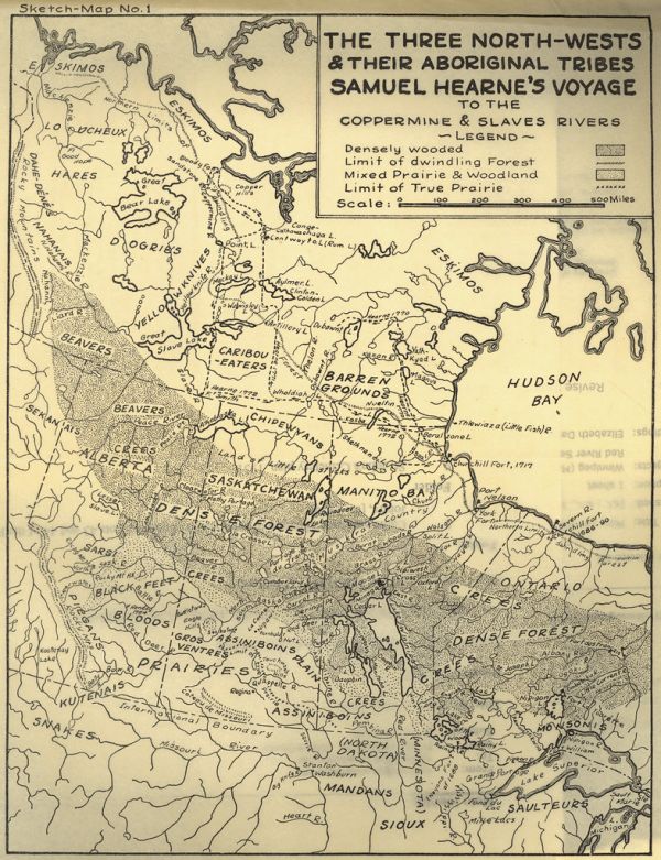 The Three North-Wests & Their Aboriginal Tribes Samuel Hearn's Voyage to the Coppermine & Slaves Rivers (1939)