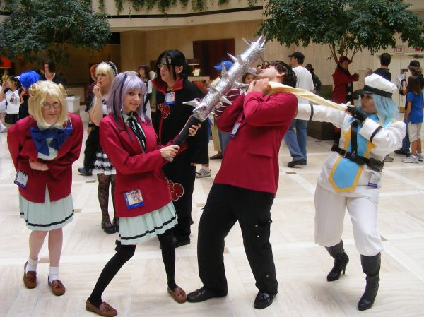 Cosplay - AWA14 - Sakura Kusakabe, Dokuro Mitsukai and Sabato Mihashigo