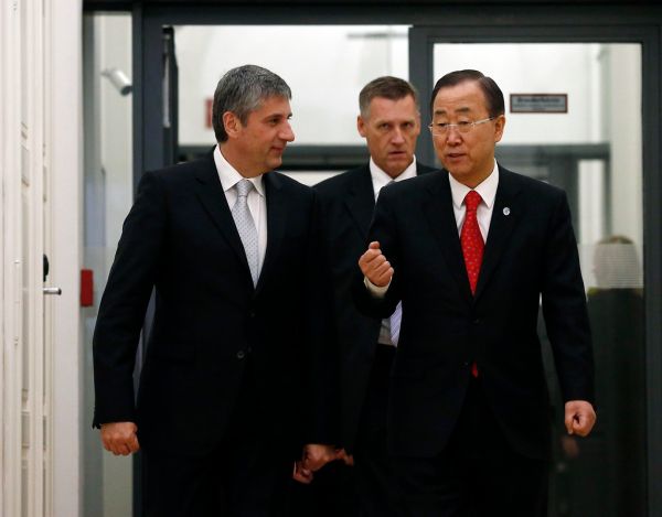 UN-Generalsekretär Ban Ki Moon zu Besuch in Wien