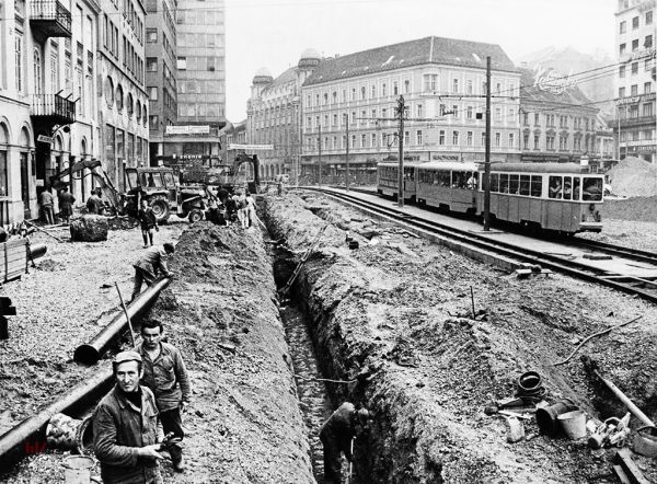 1986. uređenje Trga prije Univerzijade