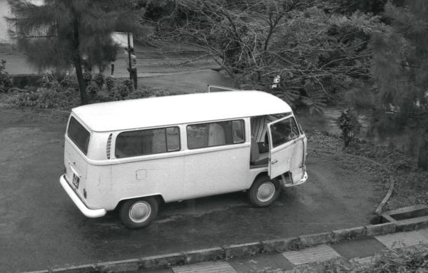 VW Bus near Fourah Bay College, Freetown, Sierra Leone (west Africa)