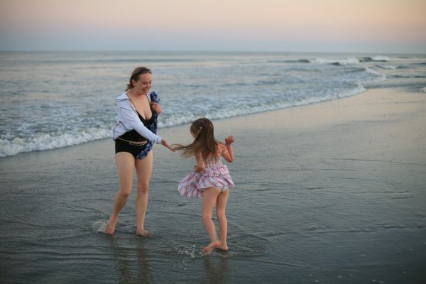 Beach @ Wildwood with family
