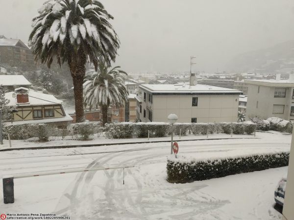Donosti nevado