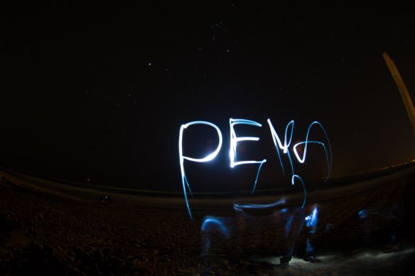 Marbella Costa Del Sol Beach with Light Writing for Deya