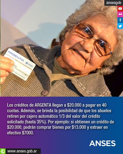 Préstamos ARGENTA: hasta $20.000 en 40 cuotas. Hasta $7.000 en efectivo en RED LINK