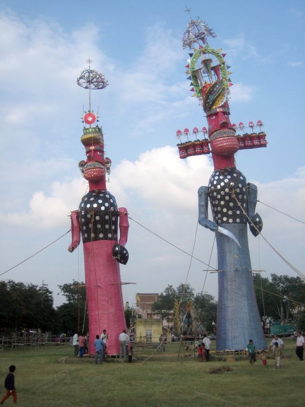 Ravana Effigy on Vijayadashami
