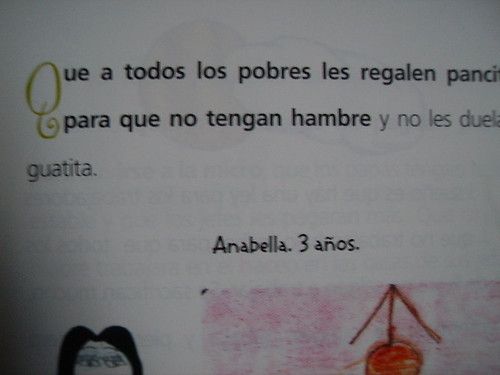 Anabella TIENE UN SUEÑO Y ESTE ES QUE A TODOS LOS POBRES LES REGALEN PANCITOS PARA QUE NO TENGAN HAMBRE Y NO LES DUELA L