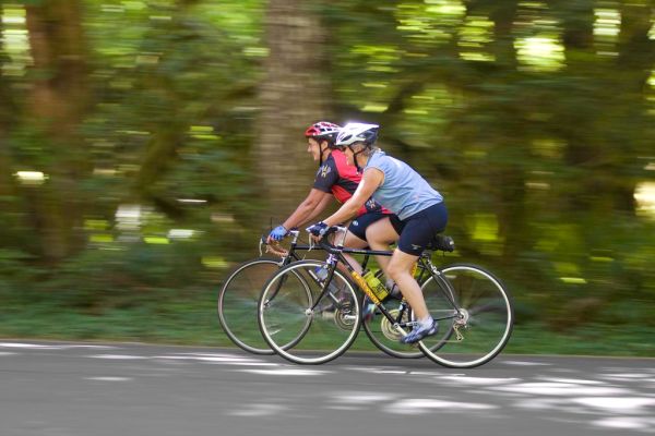 Bicycling at Wildwood Recreation Site, Welches - horizontal - 281