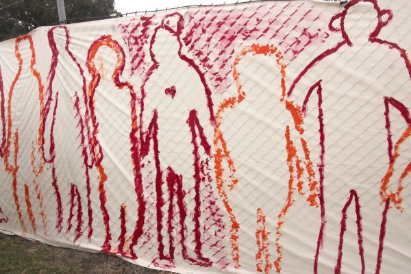 Portion of 55 silhouettesfor those in ASIO immigration refugee limbo
