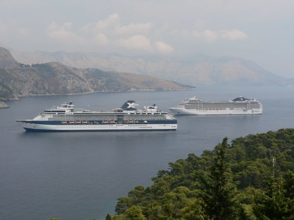 Cruise Ships off Lokrum