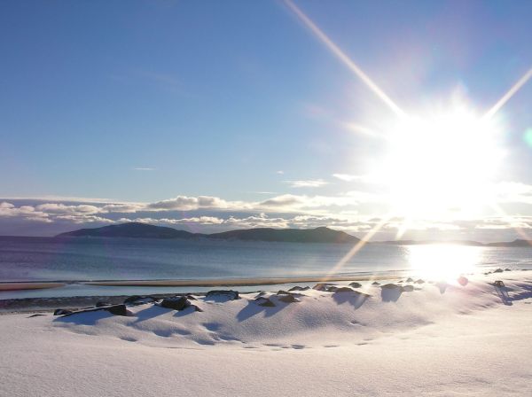 Les plages de Sept-îles en décembre