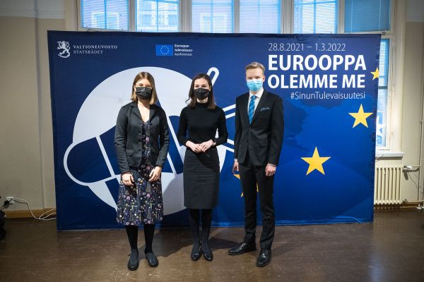Eurooppa olemme me -ministerikiertue Tampereella 11.12.2021.