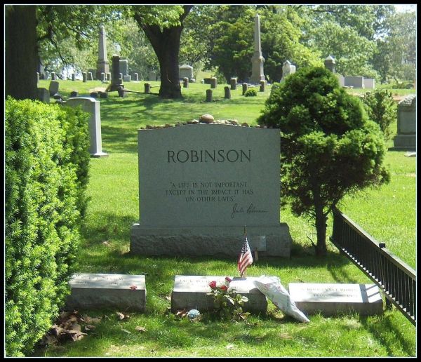 Jackie Robinson, Civil Rights Pioneer (note the epitaph and brief biography)