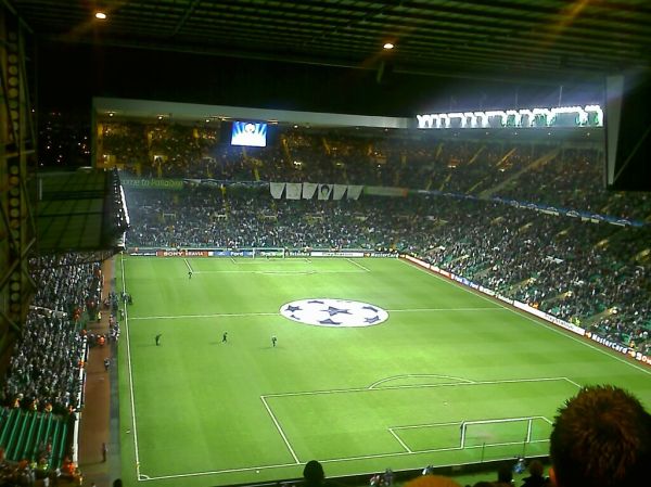 Celtic Park before the Champions League game against Benfica, 6th November