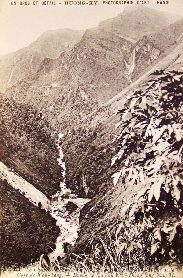 Chemin de fer du Yunnan -- La vallée du Nam-Ti vue de la Gare de Wan-Tang