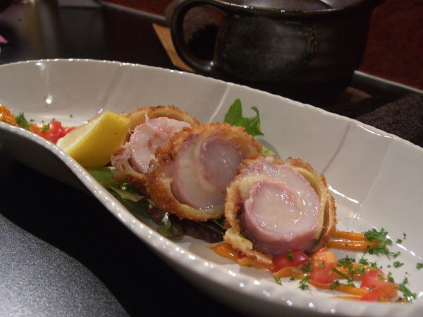 Scallop, Zucchini and Bacon Medallions